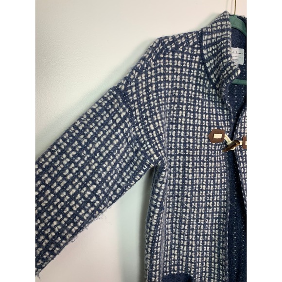 Evy's Tree - The Aubrey, Long Blue wool blend coat, Size M - Picture 6 of 6